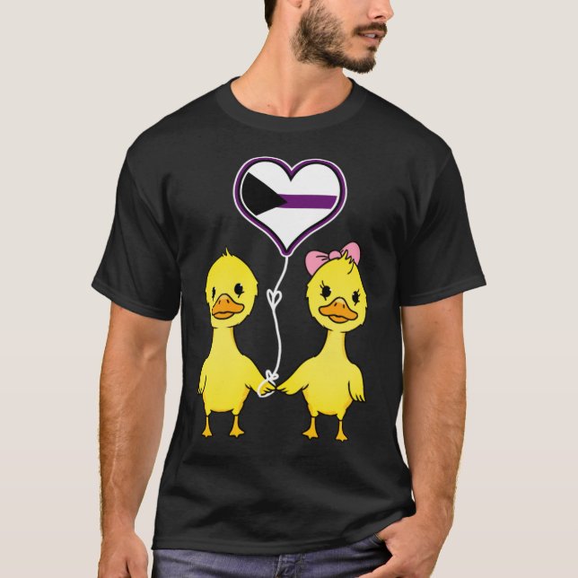 Duck Couple Demisexual Pride labrador Mama Labrado T-Shirt (Vorderseite)