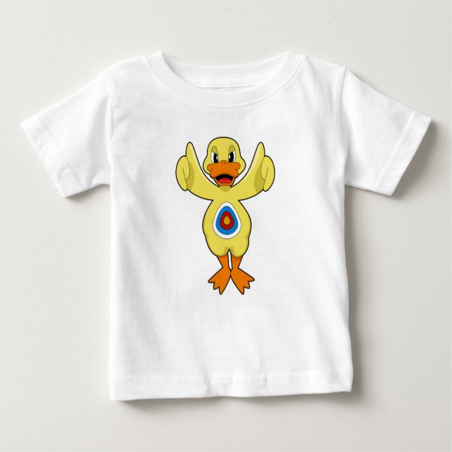 Duck Darts Bullseye Baby T-shirt (Vorderseite)