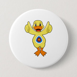 Duck Darts Bullseye Button