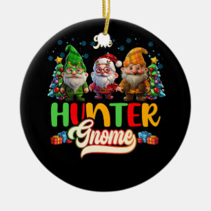 Duck Deer Hunter Gnome Jagdfamilie Match Chr Keramik Ornament