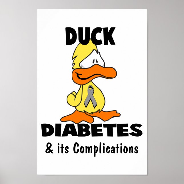 Duck Diabetes und seine Komplikationen Poster (Vorne)