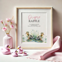 Duck Diaper Raffle Babydusche Zeichen
