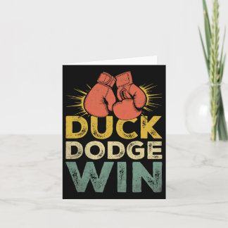 Duck Dodge Win Boxer Sport Sportwagen Athlete B Karte