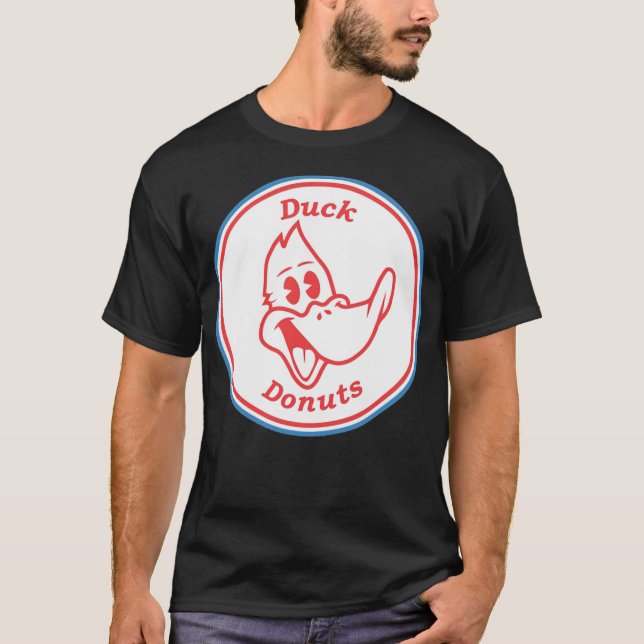 Duck Donuts Cartoon Classic T Aquarellfarben T-Shirt (Vorderseite)