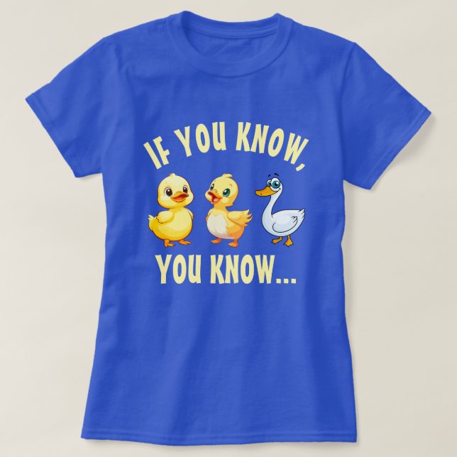 Duck Duck Goose Fun T-Shirt (Design vorne)