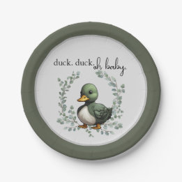 Duck Duck Oh Babydusche zum Thema Babydusche Pappteller