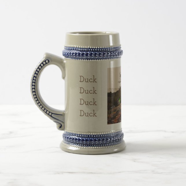 Duck Duck vintage Bierglas (Links)