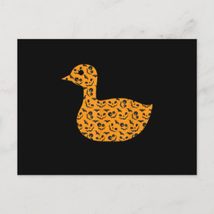 Duck Easy Halloween Outfit Mallard Dipper Lazy Ankündigungspostkarte