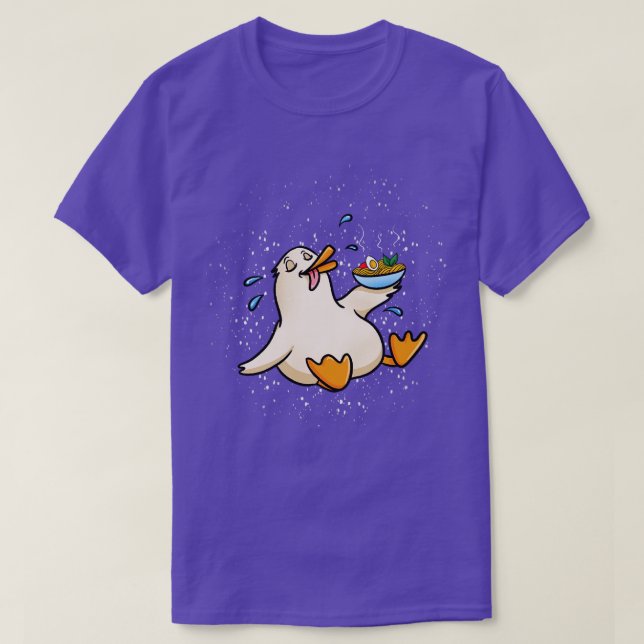 Duck Eating Ramen T-Shirt (Design vorne)