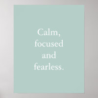 Duck Egg Minimalistisch Inspiration Zitat Poster