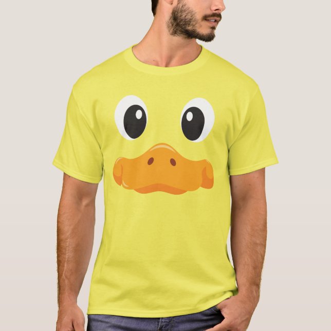 Duck Face Funny Halloween Costume Birthday T-Shirt (Vorderseite)
