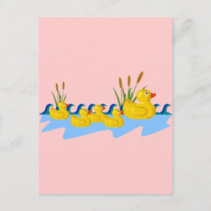 Duck-Familie Postkarte
