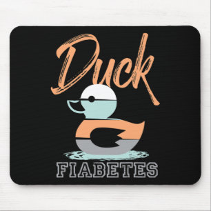 Duck Fiabetes Diabetes Awareness Mousepad