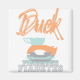 Duck Fiabetes t Diabetes Awareness Day T1D Magnet