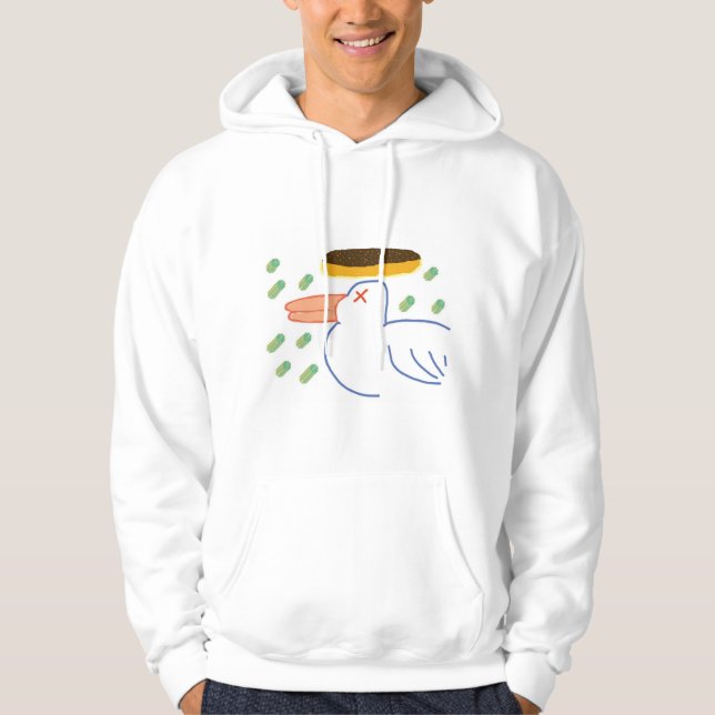 Duck & Flying Donut Hoodie (Vorderseite)