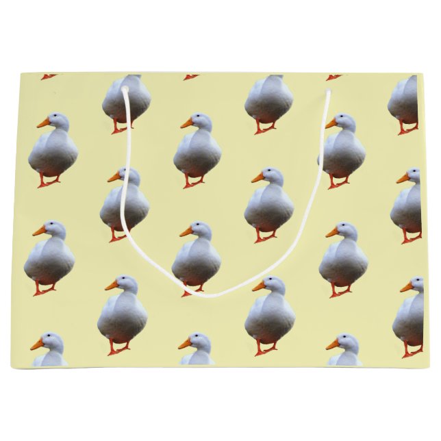 Duck-Foto Große Geschenktüte (Vorderseite)