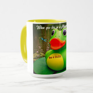 Duck Frog Swamp Custom Coffee Mugs Tasse
