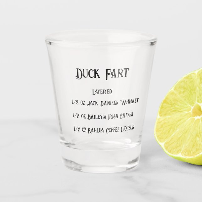 Duck Furz Novelty Schnapsglas (Vorderseite)