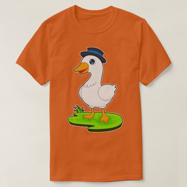 Duck Gentleman Hat T-Shirt (Design vorne)