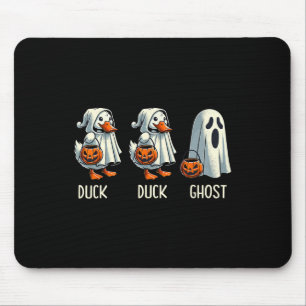 Duck Ghost Pun Trunk oder Leckerei Trick oder Tret Mousepad
