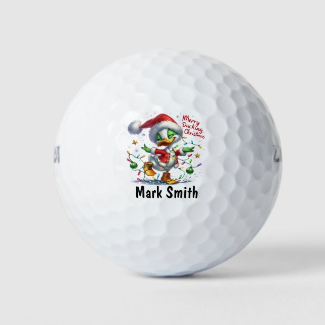 Duck golfer ist golfend golfball (Vorderseite)