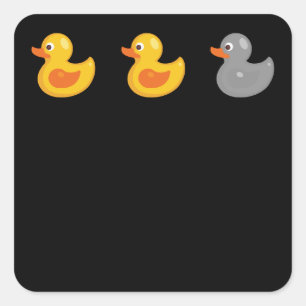 Duck Gray Duck I Liebe Minnesota Mn Quadratischer Aufkleber