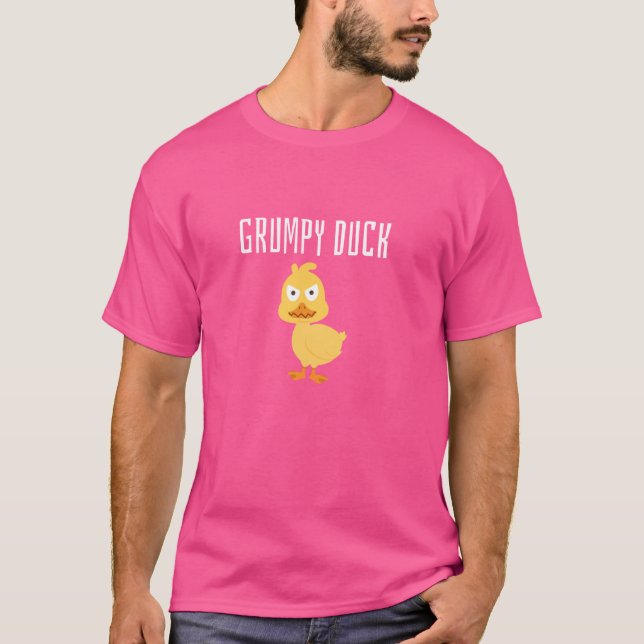 Duck Grumpy Gesicht Niedlich Cruise Rubber Fun Kos T-Shirt (Vorderseite)