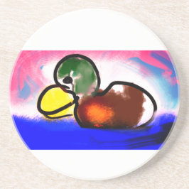 Duck Happy Vatertag Getränkeuntersetzer