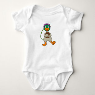 Duck Headphone Music Baby Strampler