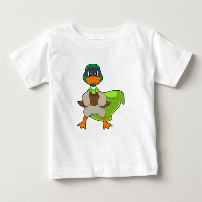 Duck Hero Cape Baby T-shirt (Vorderseite)