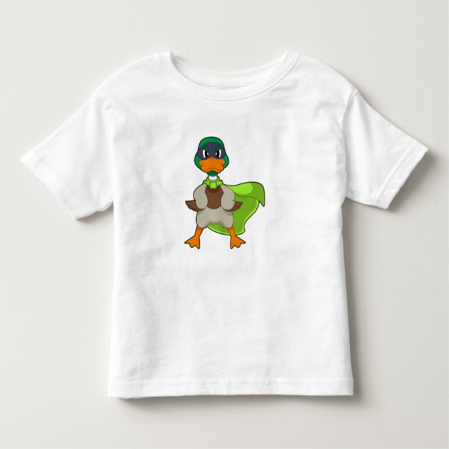 Duck Hero Cape Kleinkind T-shirt (Vorderseite)