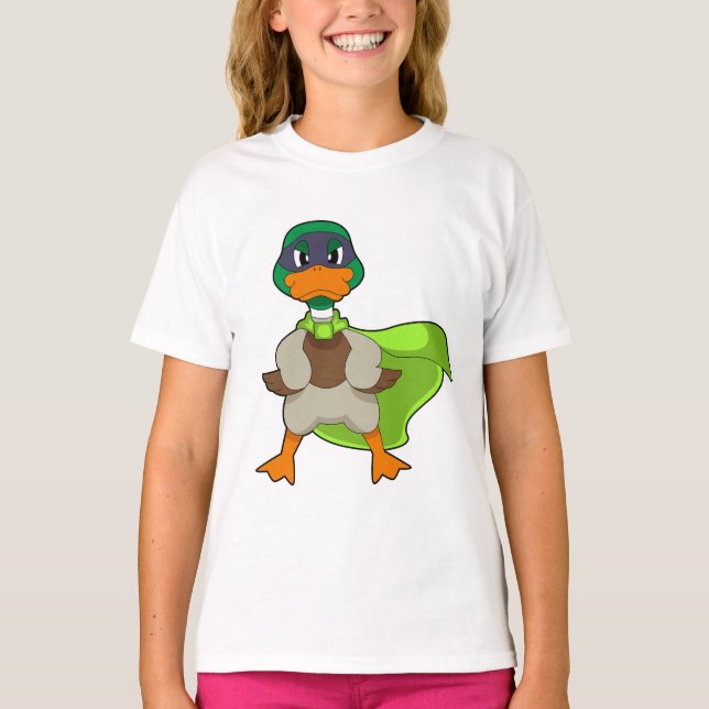 Duck Hero Cape T-Shirt (Vorderseite)