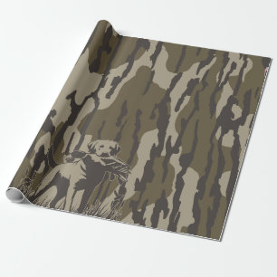 Duck Hunter Dog Forest Waterfowl Bottomland Camouf Geschenkpapier