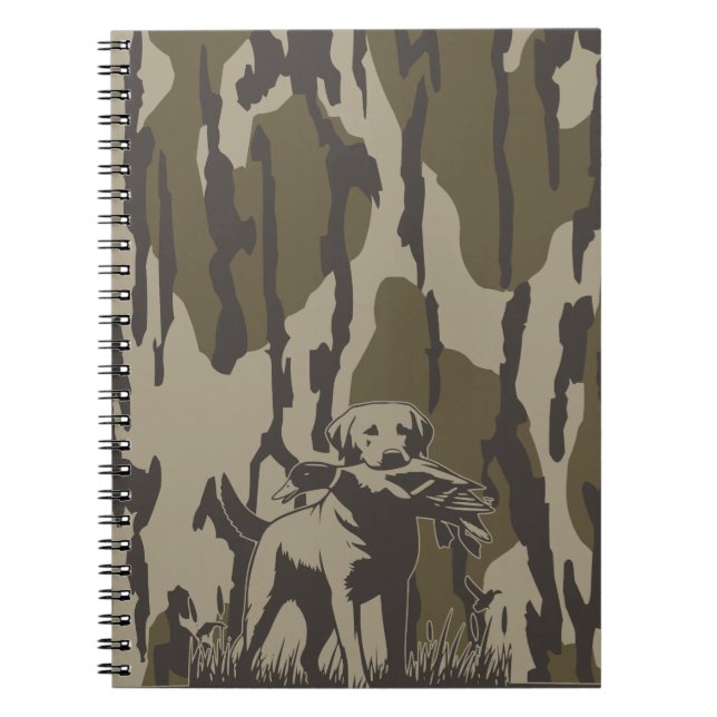 Duck Hunter Dog Forest Waterfowl Bottomland Camouf Notizblock (Vorderseite)