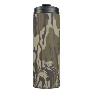 Duck Hunter Dog Forest Waterfowl Bottomland Camouf Thermosbecher