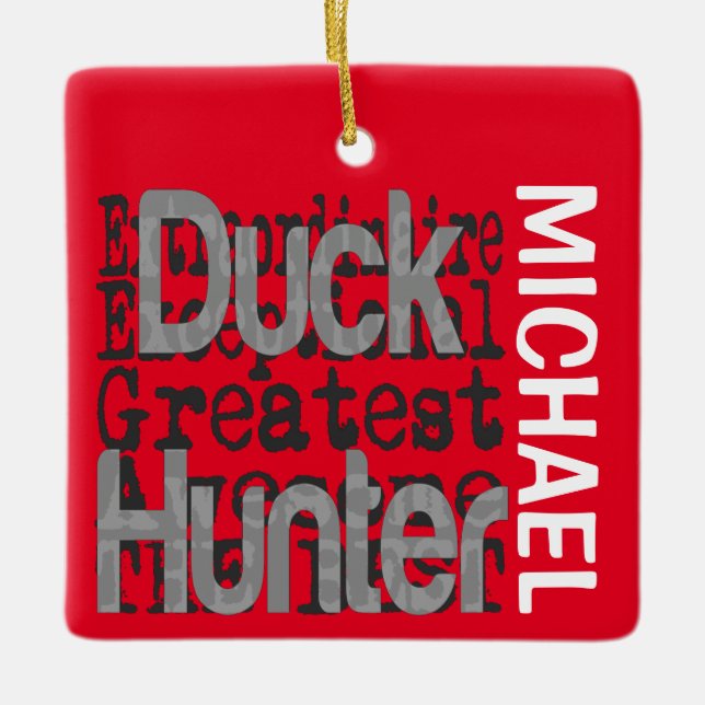 Duck Hunter Extraordinaire CUSTOM Keramikornament (Vorderseite)