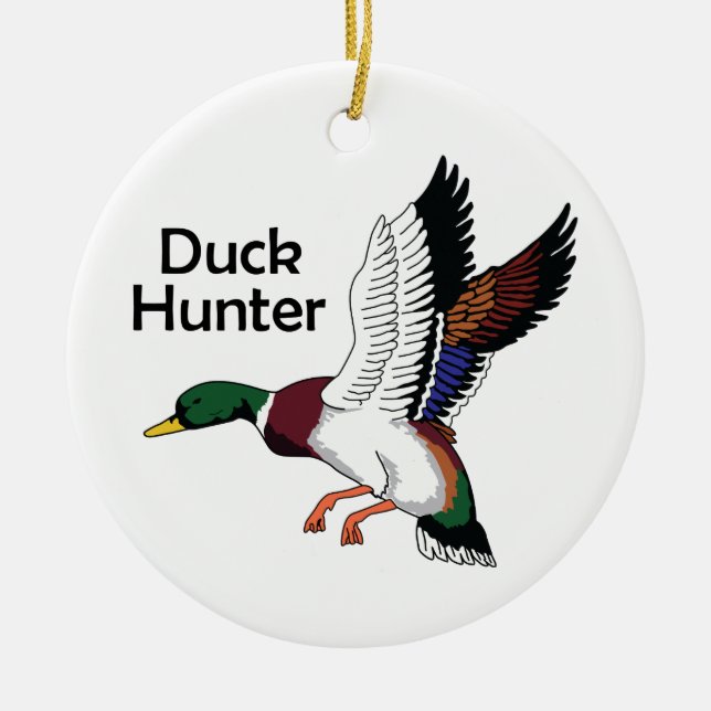 Duck Hunter Keramik Ornament (Vorne)