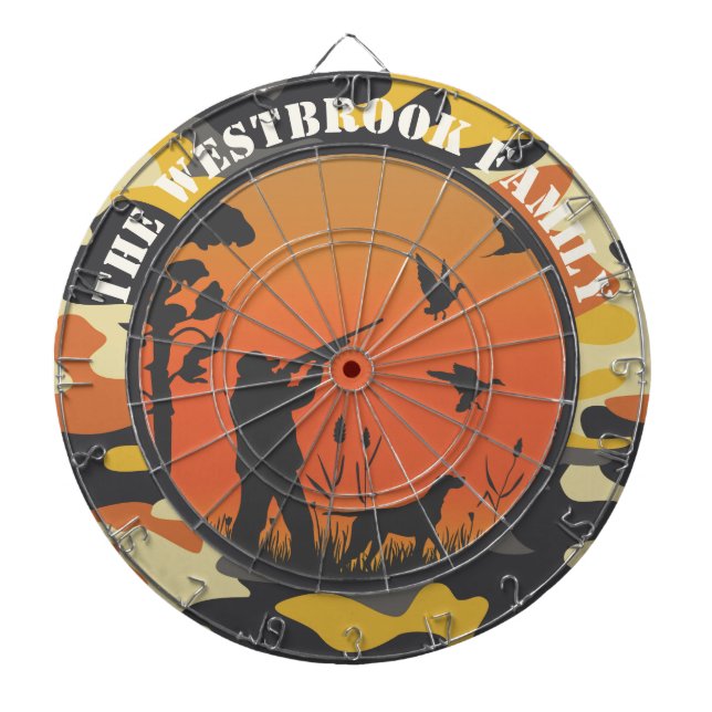 Duck Hunter und Camouflage Dartscheibe (vorne)