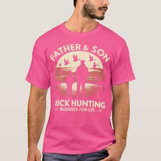Duck Hunter Vater Son Waterfowl Ente Jagd Budd T-Shirt