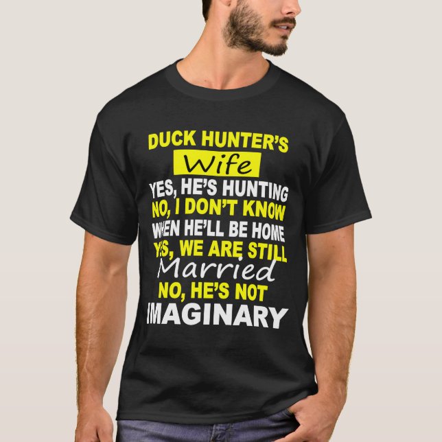 DUCK HUNTER'S EHEFRAU JUNTING T-Shirt (Vorderseite)