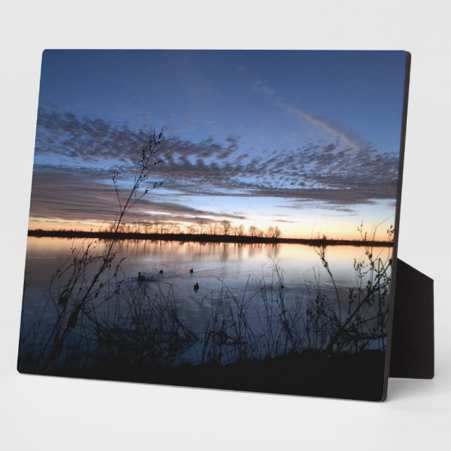 Duck Hunter's Sunrise Canvas Print Fotoplatte (Seite)