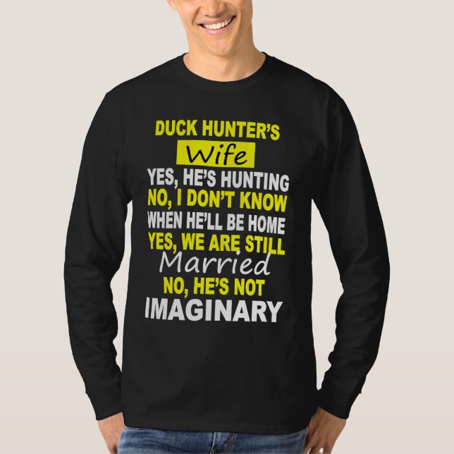 DUCK HUNTER'S WIFE  HUNTING T-Shirt (Vorderseite)