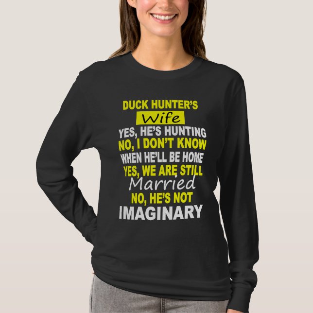 DUCK HUNTER'S WIFE  HUNTING T-Shirt (Vorderseite)