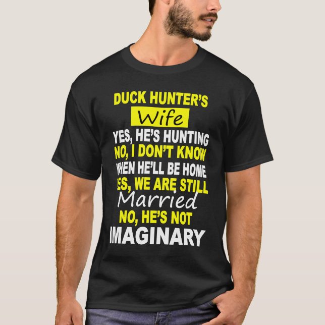 DUCK HUNTER'S WIFE  HUNTING T-Shirt (Vorderseite)