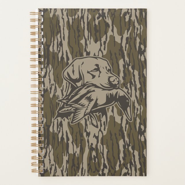 Duck Hunters with Dog Forest Bottom Lands Camo Planer (Vorderseite)