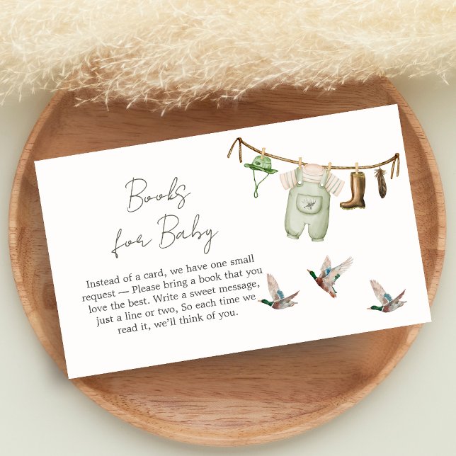 Duck Hunting Baby Shower Books for Baby Begleitkarte (Little Hunter Duck Baby Shower Books for Baby)