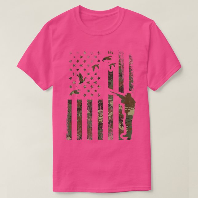 Duck Hunting Camo Men Camouflage Hunter Gift Ameri T-Shirt (Design vorne)