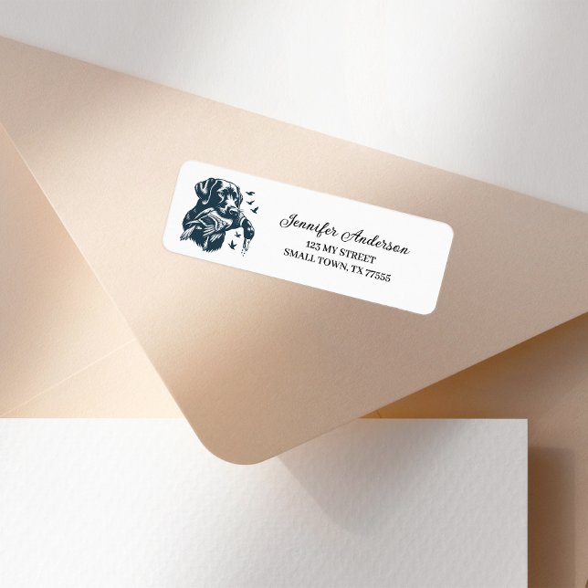 Duck Hunting Dog Address Label (Von Creator hochgeladen)
