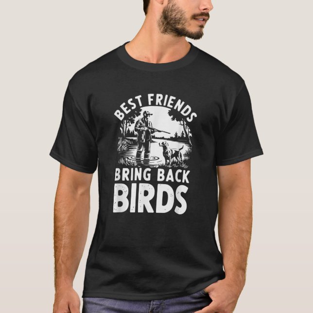 Duck Hunting Dog Funny Mens Mallard Hunter Waterfo T-Shirt (Vorderseite)