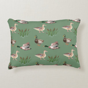 Duck Hunting Throw Pillow Mallard Dekokissen